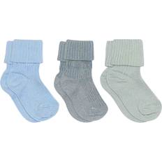 MP Cotton Rib Baby Socks 3-Pack - Lyserød