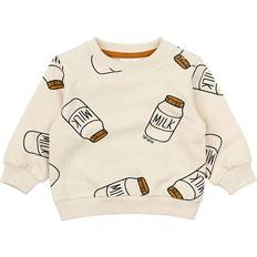 6-9M Sweatshirts Barnkläder The New Nilos Sweatshirt - White Swan AOP
