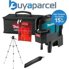Makita SK106DZ 12V CXT 4 Point Red Self Level Cross Line Laser Level + Tripod