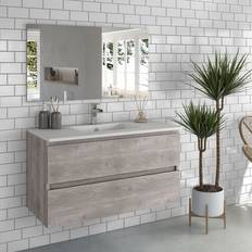 Mobiletti da bagno Composizione Mobile Bagno 80 cm CONGRAZIA Rovere Beige
