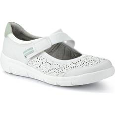 White Ballerinas on sale Pavers Chunky Mary Janes - Off White