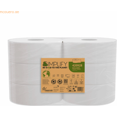 Papernet Toilettenpapier 2-lagig 1.305 Blatt 6 Stück