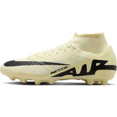 Nike Beige Football Shoes Nike Mercurial Superfly 9 Academy Hard-Ground High-Top Soccer Cleats - Beige