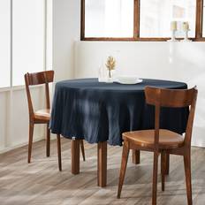 Tablecloths Nappe de Table en Gaze de Coton 180x180 Bleu Tablecloth Blue