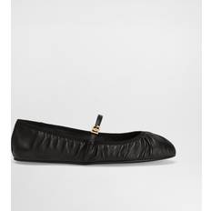 Black Ballerinas Dolce & Gabbana Nappa Leather Ballet Flats Black