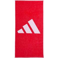 Boligtekstiler adidas 3BAR Small rot/reinweiß Handtuch