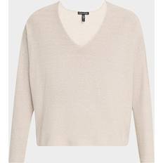 Eileen Fisher Organic Linen-Cotton Knit Sweater - Undyed Natural