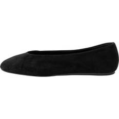 Mocka Ballerinaskor NEXT Suede Standard Wide Fit Leather Toe Ballerinas - Black