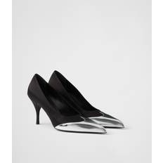 Prada Pumps Prada Leather Metal Pumps - Black