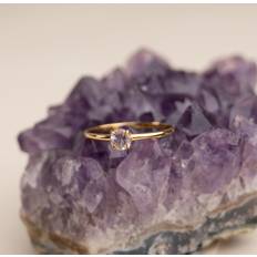 Dam - Lila Ringar sisi copenhagen Gemma Amethyst Golden Ring - Purple