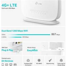 TP-Link Router AC1200 Wireless 4G Dualband 3P/GBS LAN+1WAN