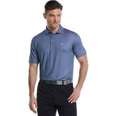 Callaway Heather Geo Print Golf Polo Shirt - Navy Blue