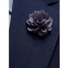 Herr Broscher John Henric Flower Lapel Pin Kostymtillbehör - Grå