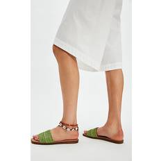 Knit Fabric Slides Seychelles Under The Palms Slide Sandals - Green