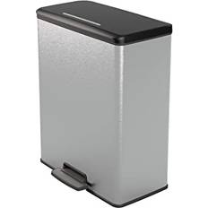 Curver Deco Bin Papperskorg Plast Silver Metallisk 65 l