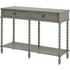 Grey Console Tables Hill Interiors Camden Collection Large Two Drawer 40 x 120 x 81 cm Console Table