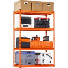 Orange Hyllsystem VEVOR 4 Tier Adjustable Heavy Duty Garage Units 2400 lbs Shelving System