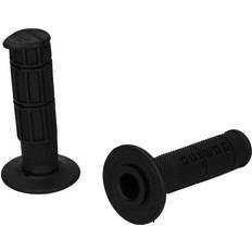 Black Motorcycle Handle Mounts Domino Enduro Closed Ended Motorcycle Grips - Black