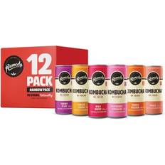 Remedy Kombucha Tea Rainbow Mixed Pack Sparkling Live Cultured
