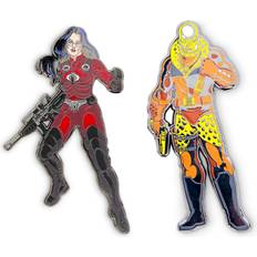 Gaming Accessories Icon Heroes GI Joe Destro Crimson Baroness Enamel Pin Set