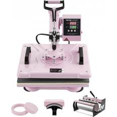 Hobby- & Kontormaskiner VEVOR Heat Press Machine 12x15 in 5 in 1 Pink