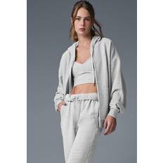 Alo Accolade Full Zip Hoodie - Athletic Heather Grey
