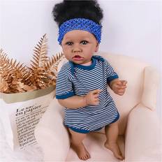 MAIHAO Reborn Baby Dolls Black Girl 22 inch