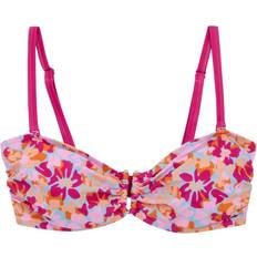 Blue Bikini Tops Regatta Womens Aceana III Summer Floral Bikini Top - Pink/Blue/Orange