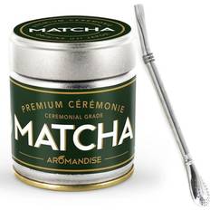 Premium Ceremonial Matcha Tee 30g Edelstahlstrohhalm mit Filter