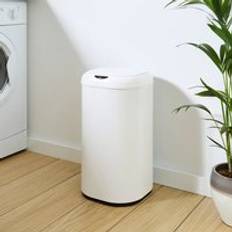 Dunelm Rectangle 30L Sensor Bin - White