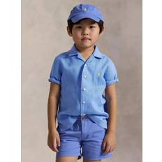 Polo Ralph Lauren Shirts Polo Ralph Lauren Linen Short Sleeve Shirt - Blue