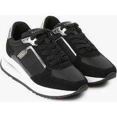 Guess Herr Sneakers Guess Energy Läder Sneakers Med Rund Tå - Svart