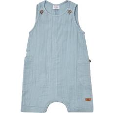 Ekologiska Jumpsuits Barnkläder Hust & Claire Hcmik Muslin Jakkesæt Baby Blue