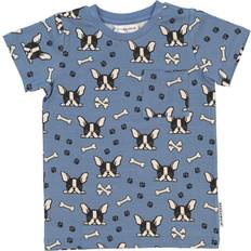 Geggamoja Överdelar Barnkläder Geggamoja Bambu Bulldog T-shirt - Blå