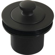 Plumbing Kingston Brass 1.5 in Lift and Turn Tub Drain with Body Thread Matte Black