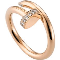 Cartier Jewellery Cartier Rose Gold and Diamond Juste un Clou Ring - 49