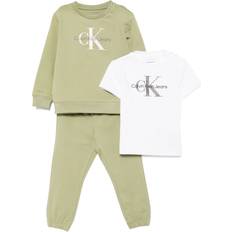 Calvin Klein Tracksuits Calvin Klein Logo-Print Tracksuit Set Of Three - Green
