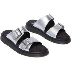 Dr. Martens Josef Slide Casual Shoes - Silver Metallic Tumble