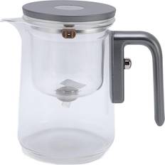 Transparent Teapots Konnwei Water Separation Glass 600ml Transparent Magnetic Teapot