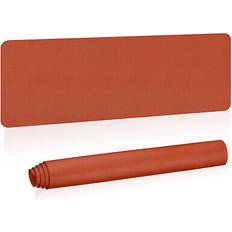 Orange Desk Mats Uxcell 55 x 17 in Large Desk Mat PU Leather Dual Side Orange