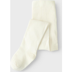 White Pantyhoses Children's Clothing Name It Rib Knit Pantyhose