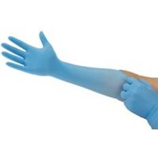 White Disposable Gloves Ansell TouchNTuff 93-163 Disposable Nitrile Gloves - Extra Long Cuff