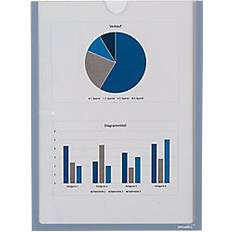Gråa Magnetramar UltraDEX DIN A4 Inforahmen Magnetisch Grau 22,5 x 30,2 cm 5 Stück