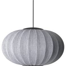 Made by Hand Knit-Wit 57 Oval LED Anniversary Glitter Silver Pendant Lamp