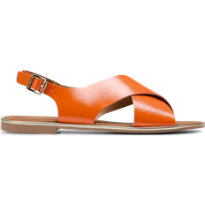 Orange Sandals JB MARTIN Sandales Plates En Cuir - Orange