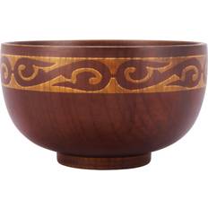 Typecat Mongolian Style Wooden Soup Salad Rice Bowl