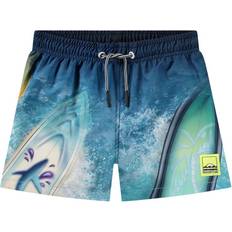 Polyester Badbyxor Molo Niko Boardshorts Surf Art - Blue
