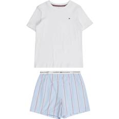 Rød Pyjamasser Tommy Hilfiger Boys Striped Cotton Pyjamas - Blue