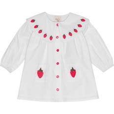 Flöss Everlyn Långärmad Klänning - Bright White Berry