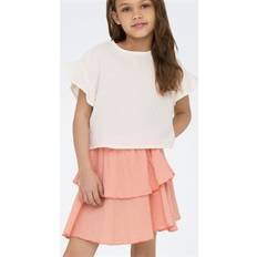M Kjolar Barnkläder Kids Only Kogthyra Life Layered Skirt WVN - Koralle